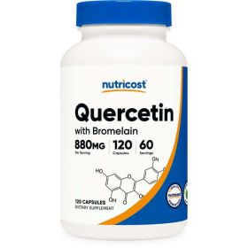 Nutricost Quercetin with Bromelain Supplement, 880mg per Serving, 60 Servings, 120 Capsules