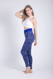 Women Leggings High Elastic Skinny Camouflage Legging Spring Summer Slimming Women Leisure Jegging Pants (Color: Blue 2, size: XS)