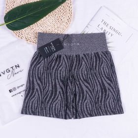 WILD High Waisted Shorts Seamless Outfits Women Workout Short Leggings Zebra Leopard Joga Fitness Clothing Tights Gym Wear Nylon (Color: Black Zebra, size: XS Waist 24-25)