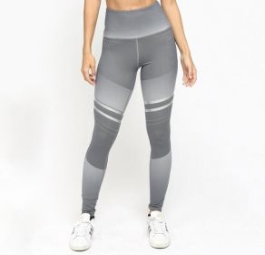 Women's Leggings 3D Print Yoga Pants Skinny Workout Gym Leggings (Color: Gray, size: S)