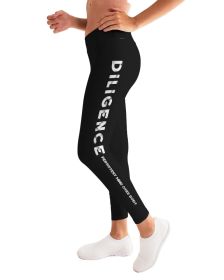 Diligence, Persistent Mind Over Body Graphic Style Womens Leggings (size: S)